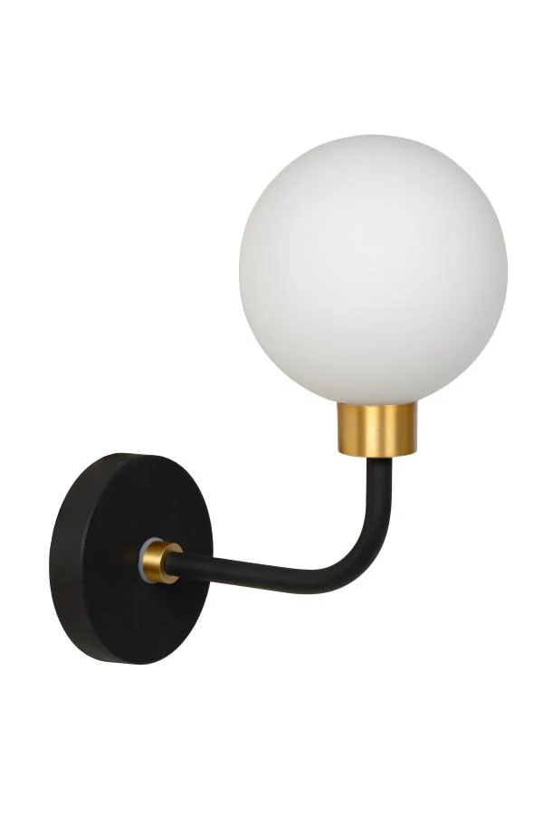 Lucide BEREND - Wall light Bathroom - 1xG9 - IP44 - Black - off